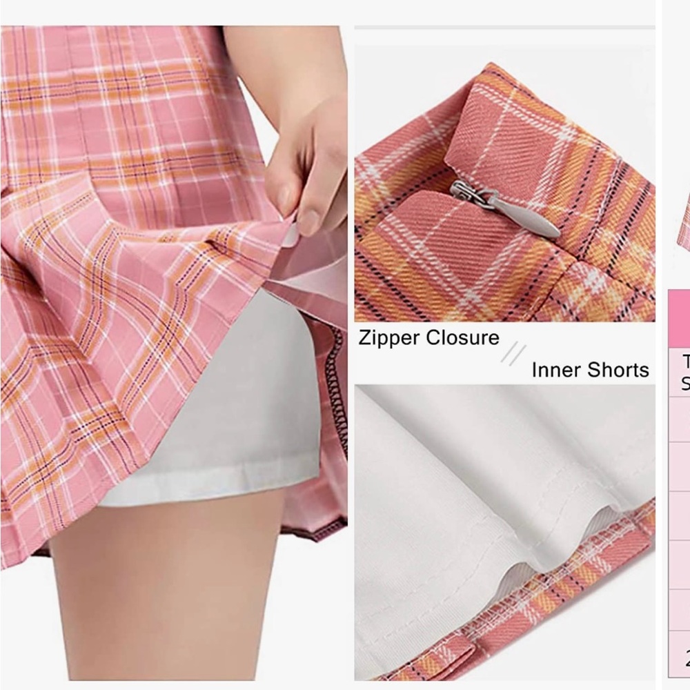 FREE SHIPPING!!! Werena plaid Skort - Picture 6 of 6